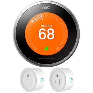 Nest (T3007ES) Learning Thermostat, Easy Temperature Control for Every Room in Your House, Stainless Steel